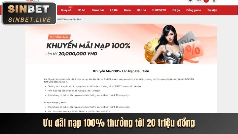 Ưu đãi chào mừng cho cá cược thể thao vp88